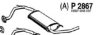 HONDA 18307SH3X06 Middle Silencer